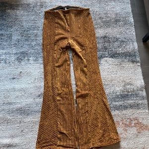 Free People Velvet Slim Flare Pant